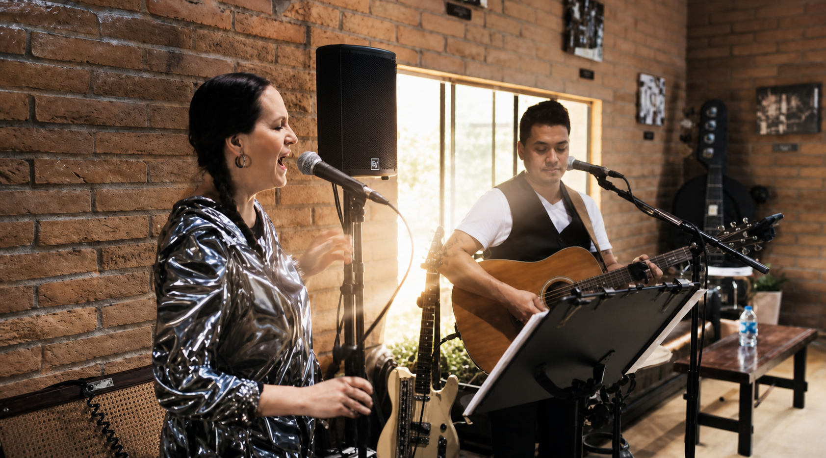 R & R Acoustic Duo performing live