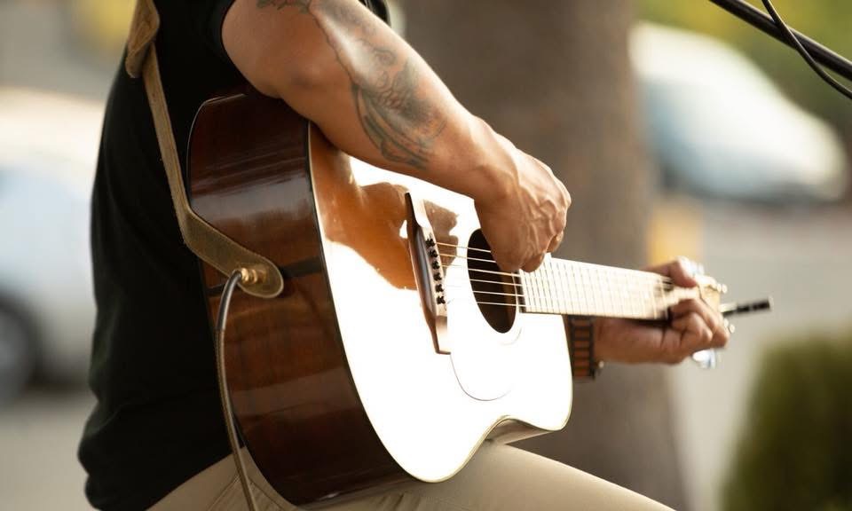 R & R Acoustic Duo performing live at a Bay Area winery event