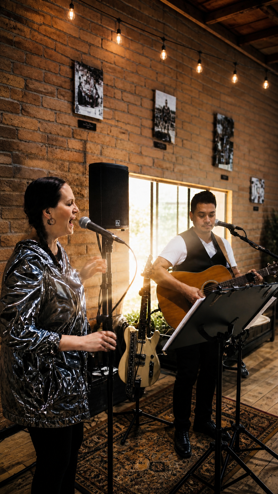 R & R Acoustic Duo performing live